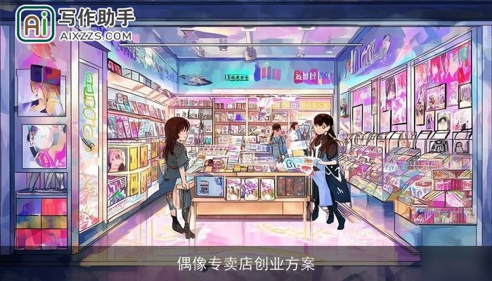 偶像专卖店创业方案