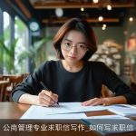 公商管理专业求职信写作_如何写求职信