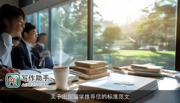 关于出国留学推荐信的标准范文