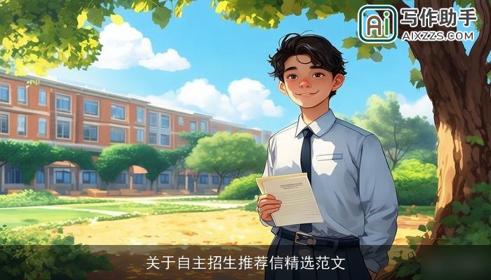 关于自主招生推荐信精选范文