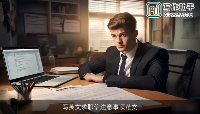 写英文求职信注意事项范文