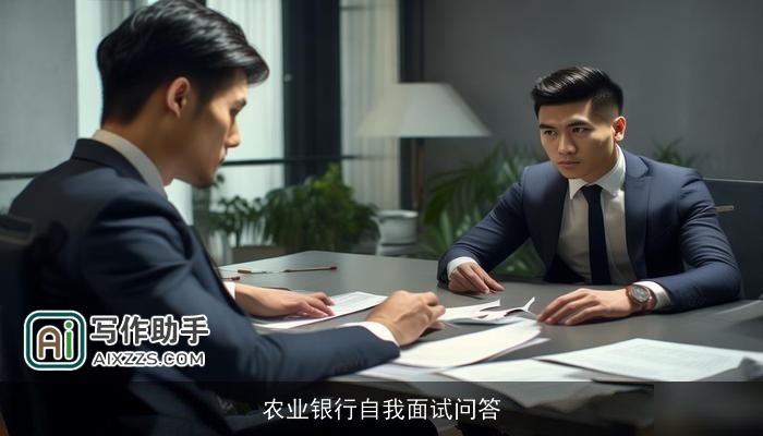 农业银行自我面试问答