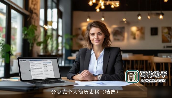 分类式个人简历表格（精选）
