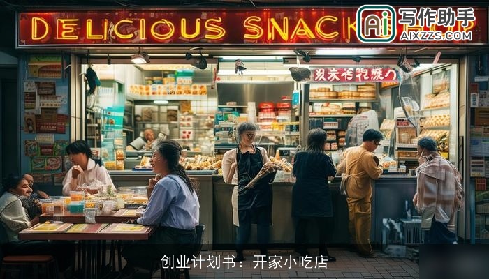 创业计划书：开家小吃店