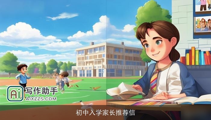 初中入学家长推荐信