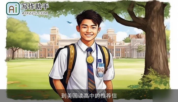 到美国读高中的推荐信