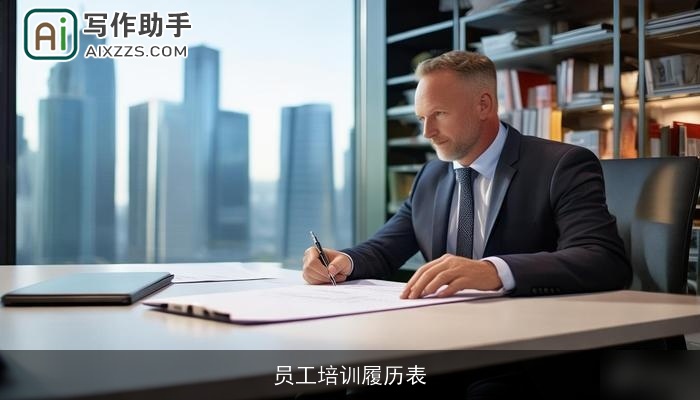 员工培训履历表