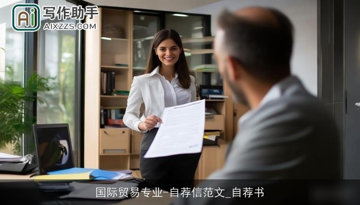 国际贸易专业-自荐信范文_自荐书