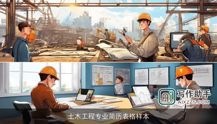 土木工程专业简历表格样本