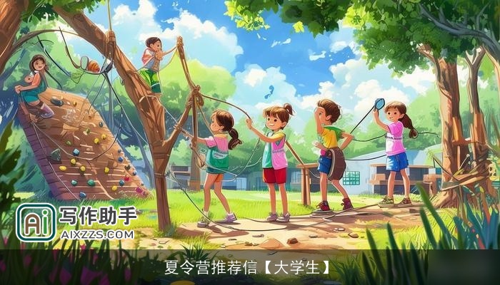夏令营推荐信【大学生】