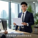 外贸系学生英文求职信范文