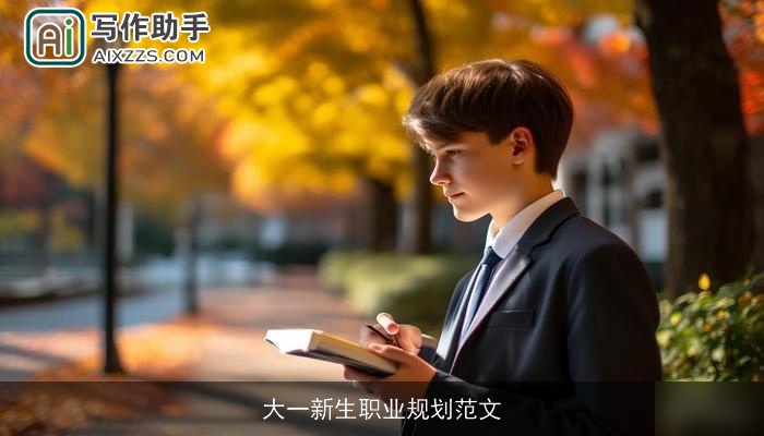 大一新生职业规划范文