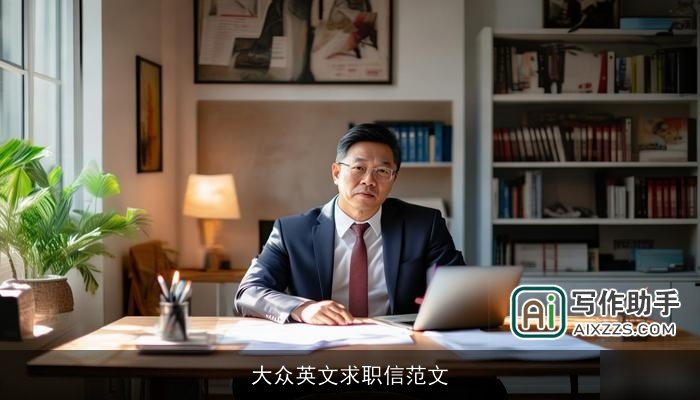 大众英文求职信范文