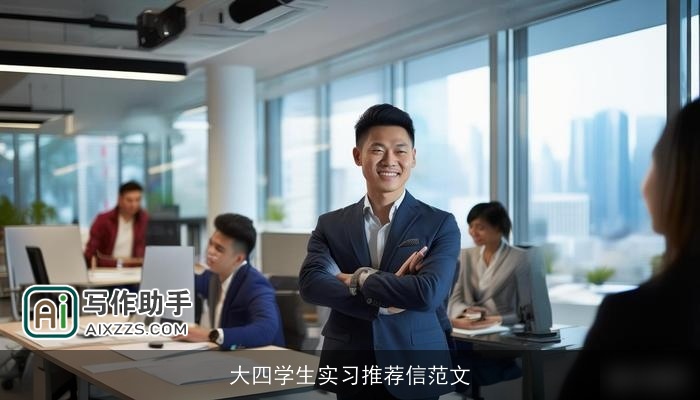 大四学生实习推荐信范文