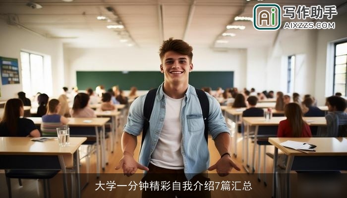 大学一分钟精彩自我介绍7篇汇总