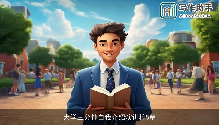 大学三分钟自我介绍演讲稿5篇