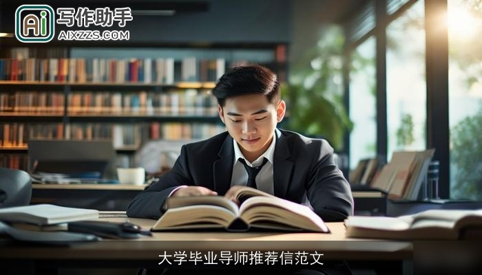大学毕业导师推荐信范文