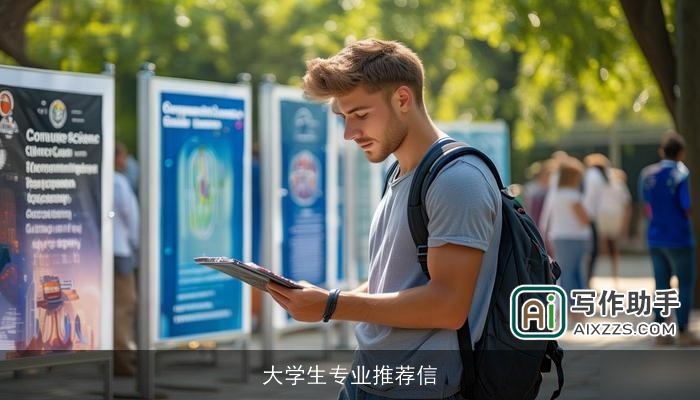 大学生专业推荐信