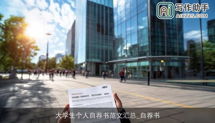 大学生个人自荐书范文汇总_自荐书