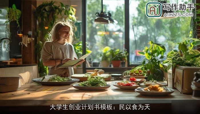 大学生创业计划书模板：民以食为天