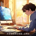 大学生应聘信模板_应聘信