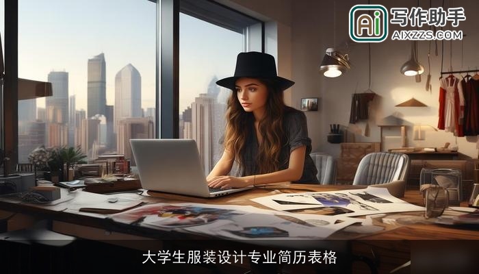 大学生服装设计专业简历表格