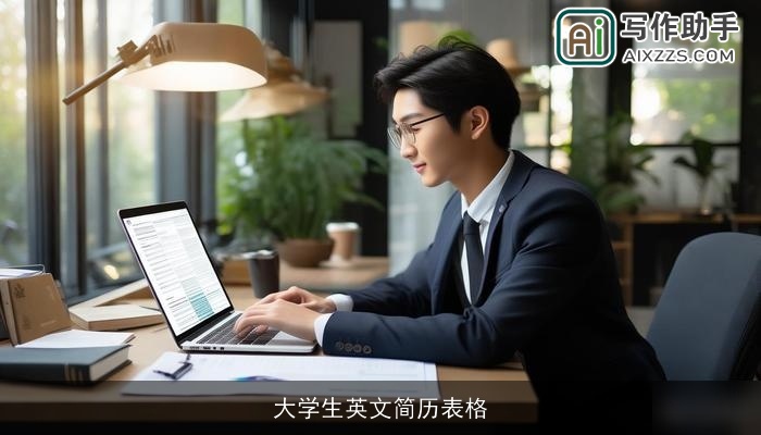 大学生英文简历表格