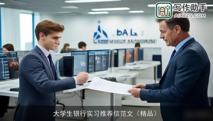 大学生银行实习推荐信范文（精品）
