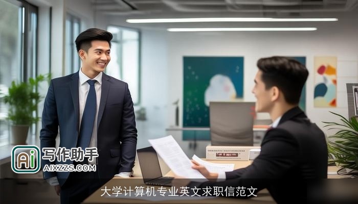 大学计算机专业英文求职信范文