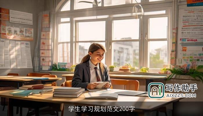 学生学习规划范文200字