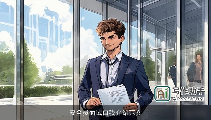 安全员面试自我介绍范文