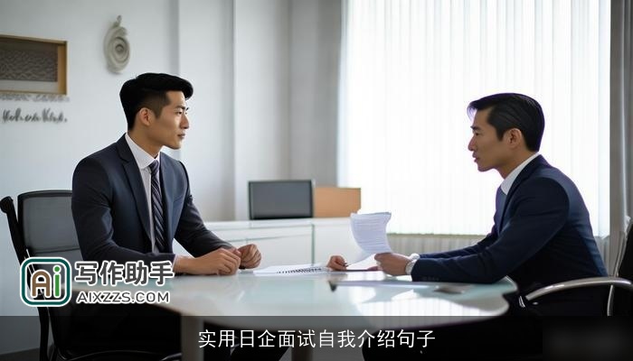 实用日企面试自我介绍句子