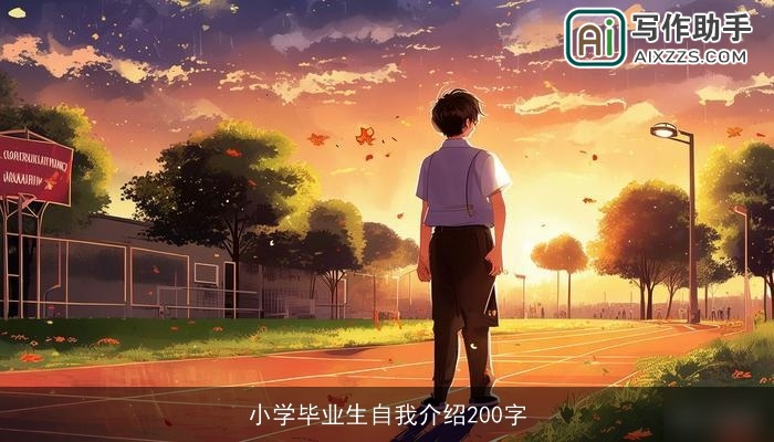 小学毕业生自我介绍200字