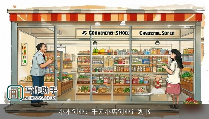 小本创业：千元小店创业计划书