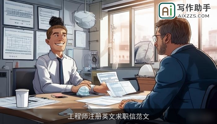 工程师注册英文求职信范文