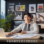 平面传媒学生英文求职信范文