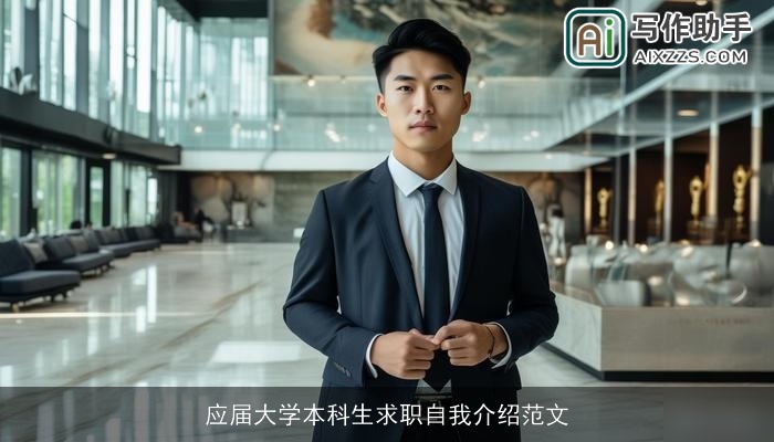 应届大学本科生求职自我介绍范文