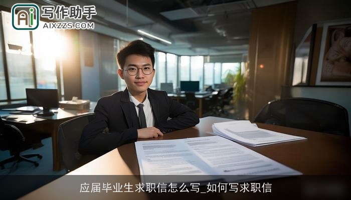应届毕业生求职信怎么写_如何写求职信