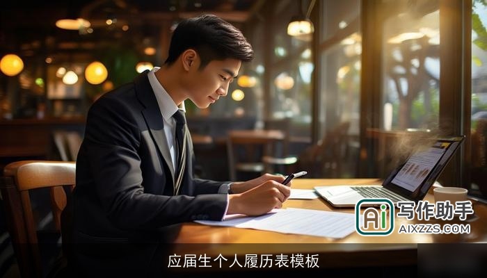 应届生个人履历表模板