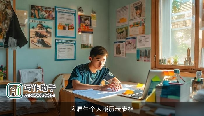 应届生个人履历表表格