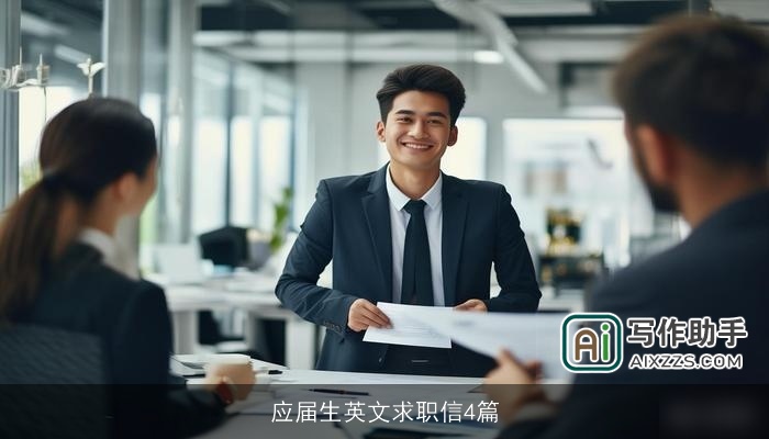 应届生英文求职信4篇