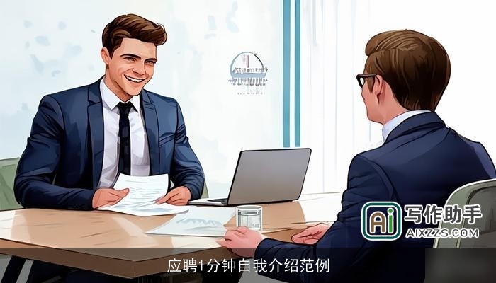 应聘1分钟自我介绍范例