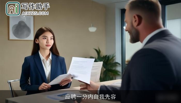应聘一分内自我先容