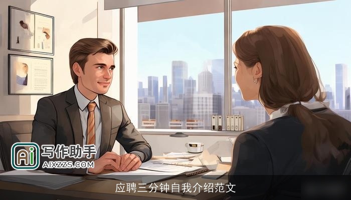 应聘三分钟自我介绍范文