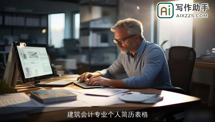 建筑会计专业个人简历表格