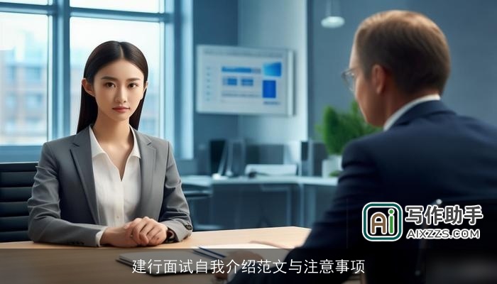 建行面试自我介绍范文与注意事项