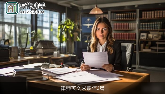 律师英文求职信3篇