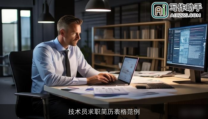 技术员求职简历表格范例