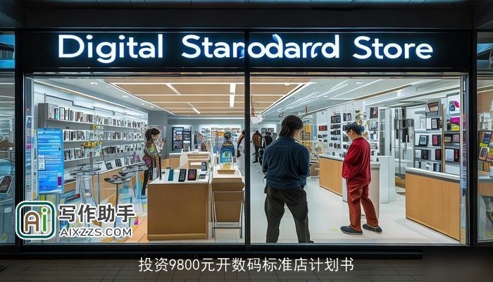投资9800元开数码标准店计划书