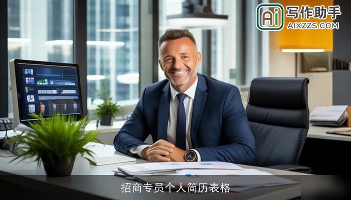 招商专员个人简历表格
